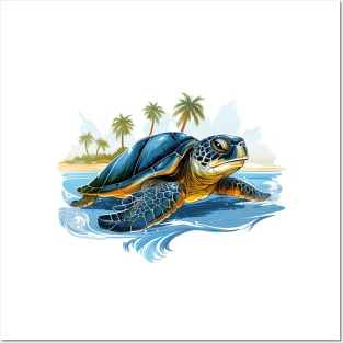 Green Sea Turtle Posters and Art